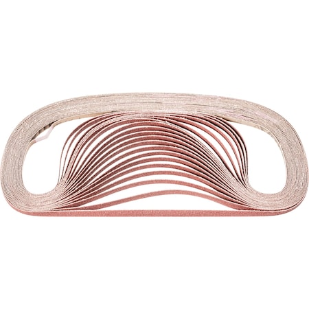Pferd Coated Belt, Al/Oxd, 1/4"x24", 80 Grit, 1/4" W, 24" L, Coated, Aluminum Oxide, 80 Grit 49012